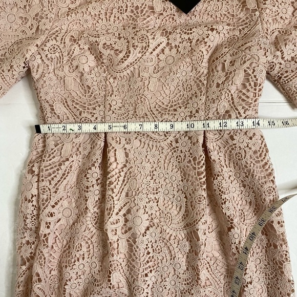 Mikarose Mabel Blush Lace Overlay Modest Dress - Picture 6 of 7